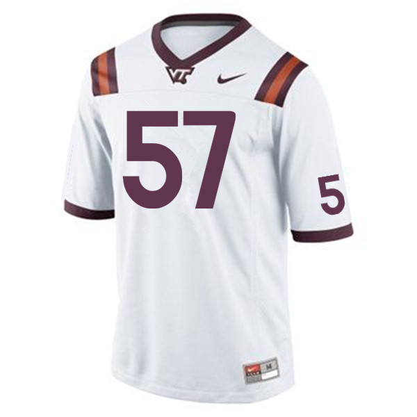 Men #57 John Harris Virginia Tech Hokies College Football Jerseys Sale-Maroon